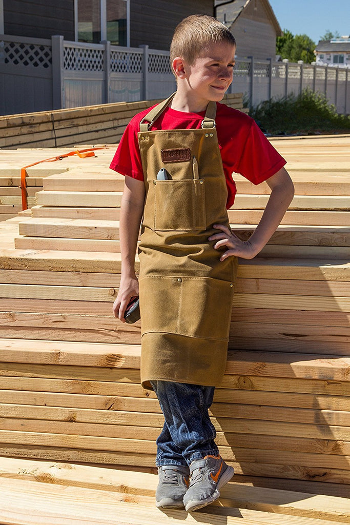 Child's Work Apron (Craftsmen Quality Heavy Duty Safety Smock) - TorxGear Kids
