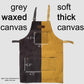 UNWAXED Soft Canvas Apron - Durable Woodworking and Workshop Tool Apron