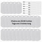 Torxgear 25-Pack Stainless Steel Dog Tags - Perfect for Kids Birthday Parties, Army Party Favors