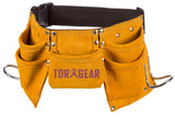 Childs Leather Tool Belt - Suede Leather Working Tool Pouch for Youth Dress Up and Costume